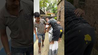 Baby 👶 poop 💩 surprise for mom 👩 and dad 🧑 😅🤪😂shortvideo funny bangladesh trending [upl. by Akit632]