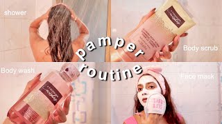 Pamper routine birthday pamperroutine pamperroutines showerpamperroutine pamperroutine2021 [upl. by Enyamart]