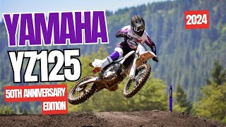 2024 Yamaha YZ125 50th Anniversary Edition  Motorbikespace [upl. by Arrak824]