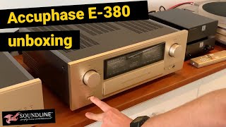 Accuphase E380 Unboxing amp First Listen [upl. by Ramraj385]