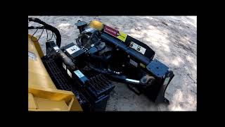 CAT 79quot skid steer 6 way dozer blade  review amp thoughts [upl. by Naryt573]