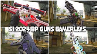 CODM S1 BP GUNS LEAKS 2024 BATTLE PASS SEASON 1 WEAPONS GAMEPLAYS IRONSIGHTS amp INSPECTION COD MOBILE [upl. by Deys304]