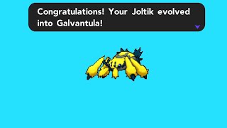 ROBLOX POKEMON BRICK BRONZE SHINY JOLTIK EVOLVED INTO GALVANTULA [upl. by Hsenid]