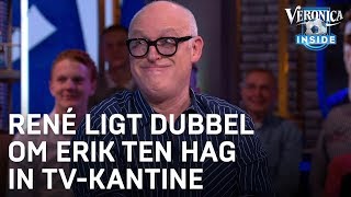 René ligt dubbel om imitatie Ten Hag in TV Kantine  VERONICA INSIDE [upl. by Curtice780]