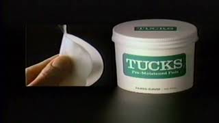 Retro Tucks Medicated Pads Commercial 1988 When Hemorrhoids Flare Up [upl. by Kobylak600]