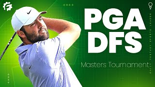 DRAFTKINGS PGA DFS FIRST LOOK THIS WEEK Masters Tournament [upl. by Aseyt795]