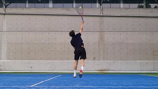 시작이반 서브 자세교정 tennis serve posture correction [upl. by Sirromad]