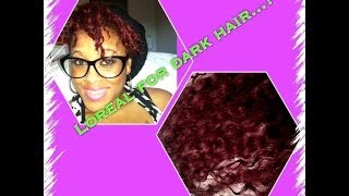 LOreal Excellence HiColor for dark hair only Red Hot [upl. by Onilatac]