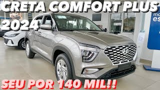 Hyundai Creta Comfort Plus 2024  O MELHOR CustoBenefício da Linha 2024 do Creta 4K [upl. by Alliuqahs]