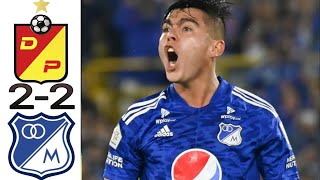 Deportivo Pereira vs 22 Millonarios Resumen Primera A Apertura 20232024 [upl. by Pearline464]