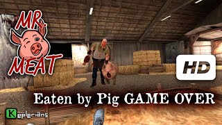 MR MEAT Full CUTSCENES  PIG EATING YOU GAME OVER  High Definition [upl. by Gilleod]