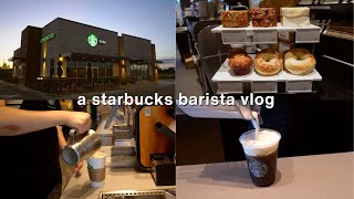 come work with me at starbucks starbucks barista vlog day in life as a barista ☕️ [upl. by Ahsiyt]