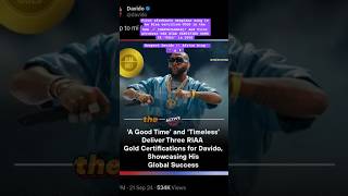 How unavailable is First Amapiano song to Riaa certified in the USA by Davido ft Musa keysafrobeats [upl. by Gerk]