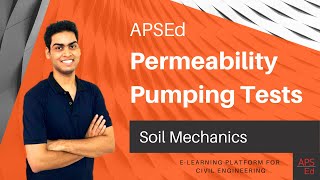 Permeability Pumping Tests  Soil Mechanics [upl. by Ney]