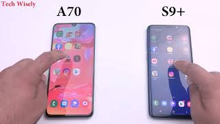 SAMSUNG A70 vs S9  Speed Test [upl. by Stolzer]