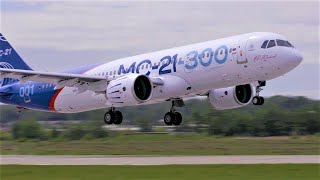 New Russian MC21300 Aircraft To Compete with Airbus A320neo and Boeing 737Max8 [upl. by Enamrahc]