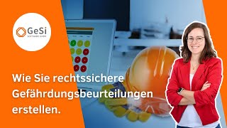 Erstellen von Gefährdungsbeurteilungen mit der GesiSoftware FaSiProfi [upl. by Ieso47]