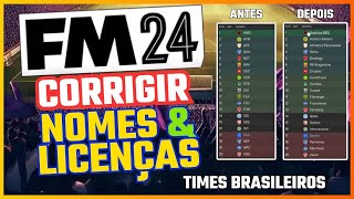 MÉTODO FÁCIL  FM24 CORRIGIR NOMES DOS TIMES e LICENÇAS DAS LIGAS  footballmanager2024 fm24 [upl. by Uhsoj]