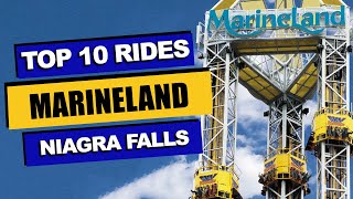 Top 10 BEST Rides at MarineLand 2023  Niagara Falls Canada [upl. by Fitton]