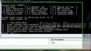 Reset Forgotten Windows XPVista78 Passwords With Trinity Rescue Kit Tutorial [upl. by Nauqet]