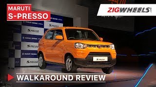 Maruti Suzuki SPresso Launched In India  Walkaround Review  Price Features Interior amp More [upl. by Orban512]