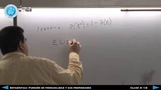 Estadistica Función de Probabilidad y propiedades Clase 3 Parte 1 [upl. by Kilgore]