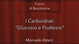 I carboidrati più abbondanti Glucosio e Fruttosio L2 [upl. by Semreh]