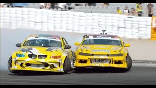 دريفت ماستر جولة أسبانيا  Drift master Spain top 8 Benediktas Cibra VS Clint Van Oort drift bmw [upl. by Brodeur]