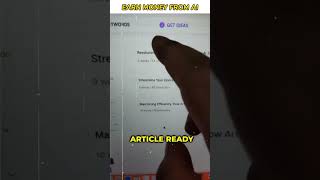 earn money from Ai  best ways to make money 🤑 making money online youtube youtubeshorts shorts [upl. by Daggna662]