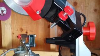 CBN Grinding Wheel On My Oregon 520 120 Bench Grinder [upl. by Durning]