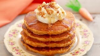 Carrot Cake Pancakes with Cream Cheese Frosting  Gemmas Bigger Bolder Baking Ep 117 [upl. by Lletnahc]