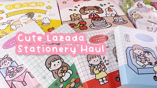 • Huge Lazada Stationery Haul 29  Sticker Sheets Murah Banget • Indonesia [upl. by Cyprus]