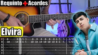 Elvira  Oscar Maydon x Gabito Ballesteros x Chino Pacas  Requinto  Acordes  Tutorial Guitarra [upl. by Hilton371]