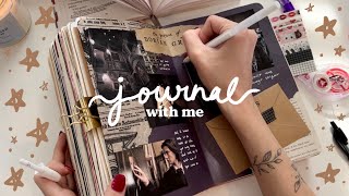 relaxing journal with me ☁️ the picture of dorian gray spread  real asmr journaling sounds  music [upl. by Sherer]