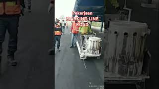 MARKING LINE ROADshorts marking line road pengaspalan kontraktor pemborong [upl. by Bakeman]