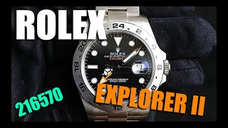 Rolex Explorer II 216570 Black  Review [upl. by Eniotna]