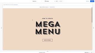 How to create Mega Menu  Part 22  Editor X [upl. by Marla]