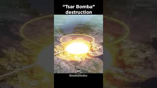 Tsar Bomba Destruction in perspective ☢️🤯 [upl. by Eliason]