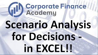 Scenario Analysis in Excel Scenario Analysis DECISION MAKING [upl. by Anelliw]