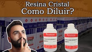 Aprenda a diluir Resina Cristal de um jeito fácil [upl. by Wilfred]