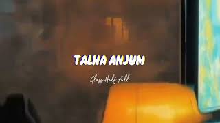 Talha Anjum  Glass Half Full feat JJ47 amp Talhah Yunus  Prod by Umair SLOWED amp REVERB [upl. by Morrill108]