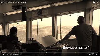 🔴 TERRIFYING Footage What Its Like OnBoard a Ship In a North Sea STORM waves Storm ocean [upl. by Sucul578]