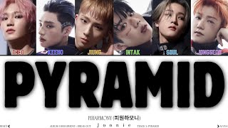 P1HARMONY 피원하모니 Pyramid Lyrics Color Coded Lyrics HanRomEng [upl. by Brandt447]