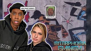 Eminem  Biterphobia REACTION  HIS FIRST SONG EVER [upl. by Nyllij]