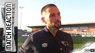 MATCH REACTION  Conor Hourihane  Fleetwood Town A [upl. by Noevad]