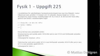 Fysik 1  Uppgift 225wmv [upl. by Kassab]