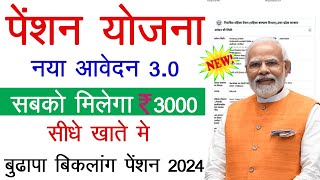 old age pension up online apply 2024  budhapa pension kaise bhare  how to apply pension 2024 [upl. by Nimzaj]