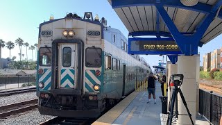 Railfanning Oceanside ft Shave and a Haircut Coaster Spinter and Metrolink trains [upl. by Auka721]