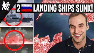 Ukraine Sank Two Russian Landing Ships  Ukrainian War Update [upl. by Meeharb]