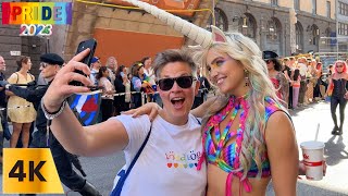 Stockholms Pride Pulse Kings Street Parade 2023 🌈 ストックホルムのプライド脈動 キング通りパレード2023 🌈 [upl. by Snahc]